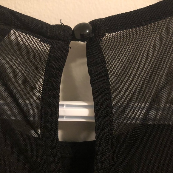 Candy Couture black sleeveless high low peplum top - Picture 7 of 8